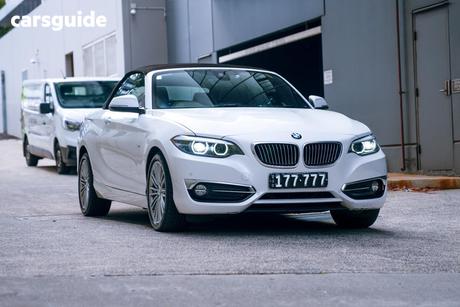 White 2018 BMW 220I Convertible M Sport