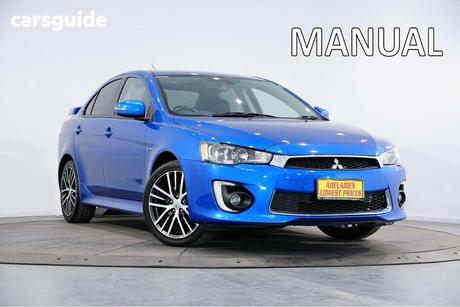 Blue 2015 Mitsubishi Lancer Sedan Gsr