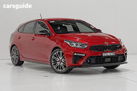 Red 2019 Kia Cerato Hatchback Gt Safety Pack