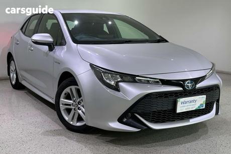 Silver 2021 Toyota Corolla Hatchback Ascent Sport Hybrid