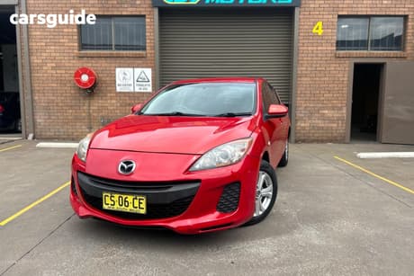 Red 2013 Mazda 3 Hatchback Neo