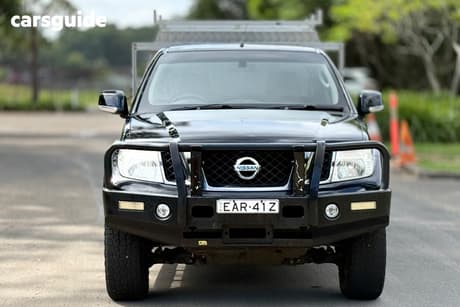 Black 2013 Nissan Navara Dual Cab Pick-up St (4X4)