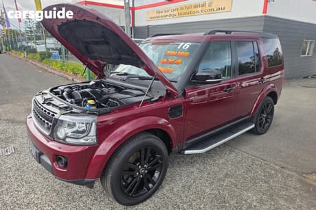 Red 2016 Land Rover Discovery Wagon Sdv6 Hse
