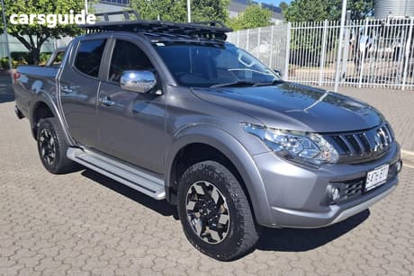 Grey 2017 Mitsubishi Triton Dual Cab Utility Exceed (4X4)