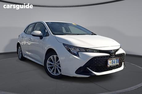 White 2023 Toyota Corolla Hatchback Ascent Sport