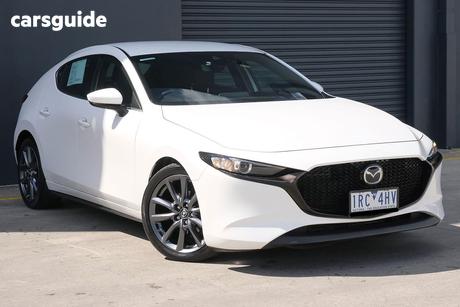 White 2019 Mazda 3 Hatchback G20 Evolve