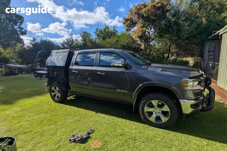 Grey 2020 RAM 1500 Crew Cab Utility Laramie (4X4) Fd3.2