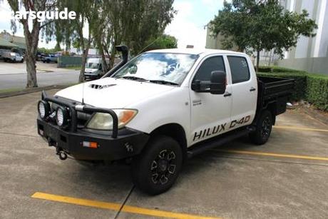 White 2007 Toyota Hilux Dual Cab Chassis Sr (4X4)