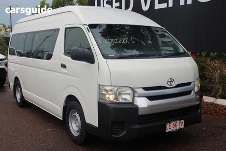 White 2014 Toyota HiAce Bus Commuter