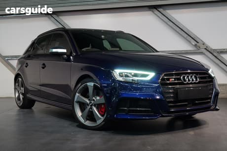 Blue 2018 Audi S3 Hatchback Sportback 2.0 Tfsi Quattro