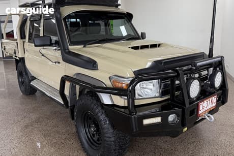 Beige 2022 Toyota Landcruiser Double Cab Chassis Gxl