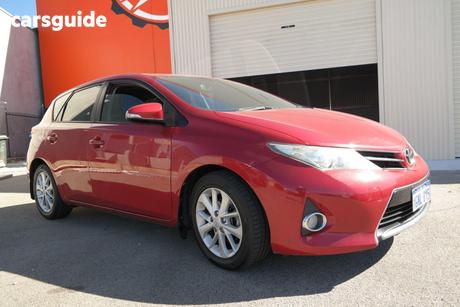 Red 2015 Toyota Corolla Hatchback Ascent Sport