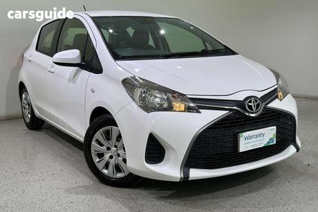 White 2016 Toyota Yaris Hatchback Ascent