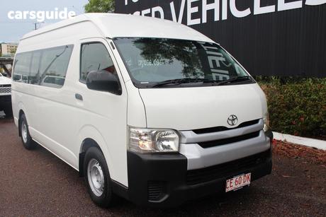 White 2014 Toyota HiAce Bus Commuter