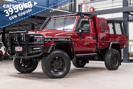 Red 2021 Toyota Landcruiser Cab Chassis Gxl