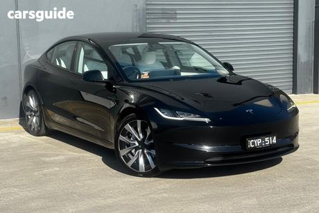 Black 2024 Tesla Model 3 Sedan Long Range