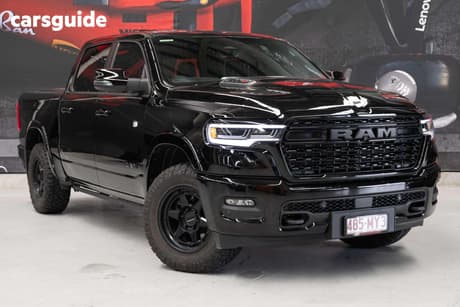 Black 2025 RAM 1500 Crew Cab Utility Limited Rambox Ho Hurricane