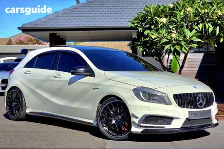 White 2015 Mercedes-Benz A45 Hatchback Amg