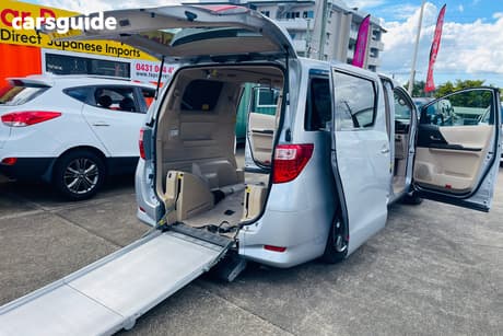 Silver 2010 Toyota Alphard Wagon