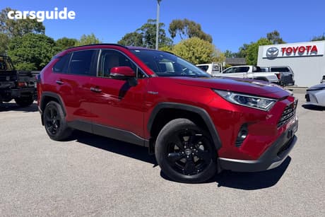 Red 2021 Toyota RAV4 Wagon Cruiser (2Wd) Hybrid