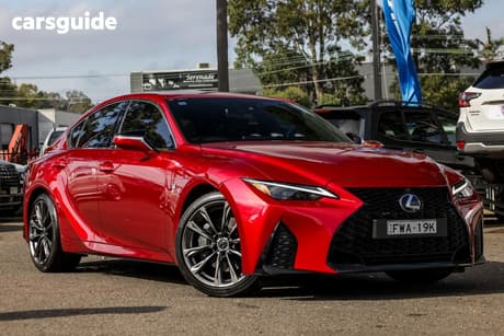 Red 2021 Lexus IS300 Sedan F Sport
