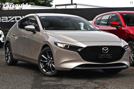 Beige 2026 Mazda Mazda3 Hatchback G20 Touring Vision