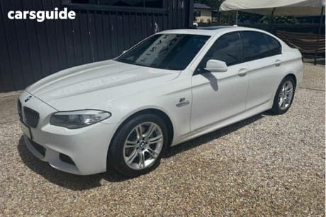 White 2012 BMW 520D Sedan
