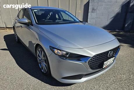 Silver 2020 Mazda 3 Sedan G20 Evolve