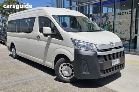 White 2021 Toyota HiAce Bus Slwb Commuter (12 Seats)