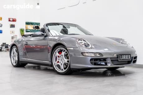 Grey 2005 Porsche 911 Convertible CARRERA 4 S
