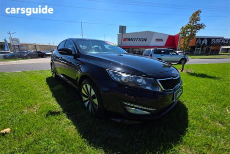 Black 2011 Kia Optima Sedan Platinum