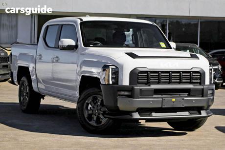 White 2025 Kia Tasman Double Cab Pick Up Sx (4X4) (Std) Black Fender