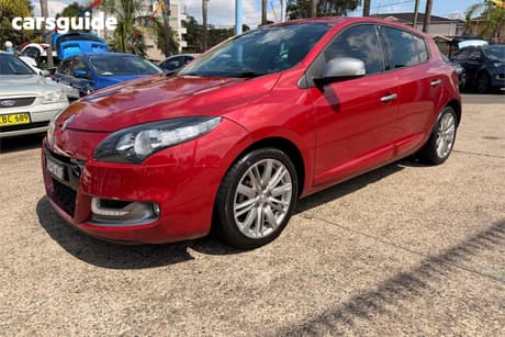 Red 2013 Renault Megane Hatchback Gt-Line