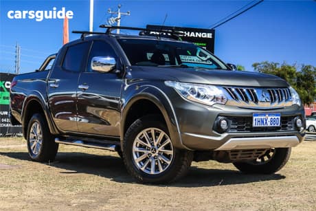 Green 2015 Mitsubishi Triton Dual Cab Utility Gls (4X4)
