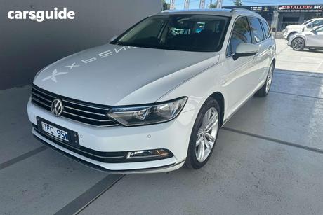 White 2016 Volkswagen Passat Wagon 140 Tdi Highline