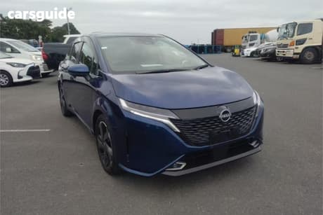 Blue 2022 Nissan Aura Hatchback G