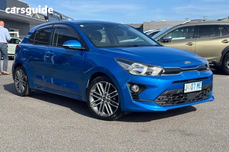 Blue 2021 Kia RIO Hatchback Sport