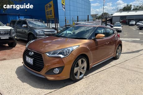 Orange 2012 Hyundai Veloster Coupe Sr Turbo