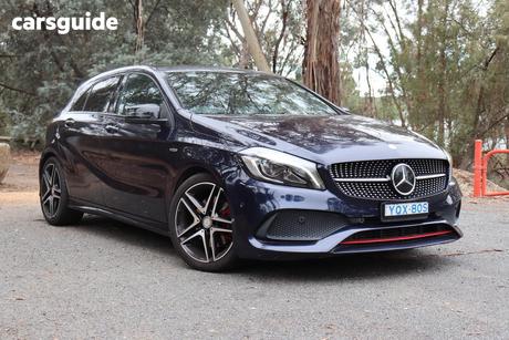 Blue 2017 Mercedes-Benz A250 Hatchback Sport 4Matic