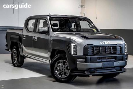 Grey 2025 Kia Tasman Double Cab Pick Up Sx (4X4) (Std) Black Fender
