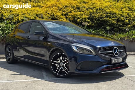 Blue 2017 Mercedes-Benz A250 Hatchback Sport