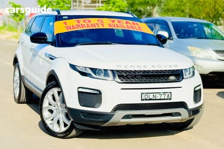 White 2017 Land Rover Range Rover Evoque Wagon Td4 180 Hse