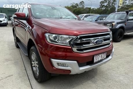 Red 2015 Ford Everest Wagon Trend