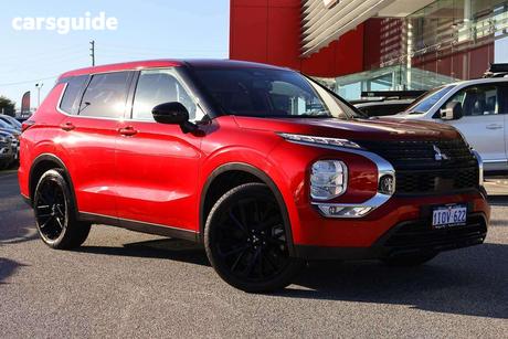 Red 2024 Mitsubishi Outlander Wagon Black Edition 7 Seat (2Wd)