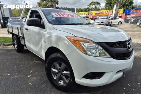 White 2012 Mazda BT-50 Cab Chassis Xt (4X2)