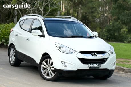 White 2011 Hyundai IX35 Wagon Highlander (Awd)