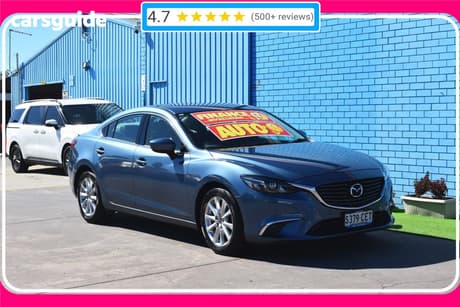 Blue 2017 Mazda 6 Sedan Touring