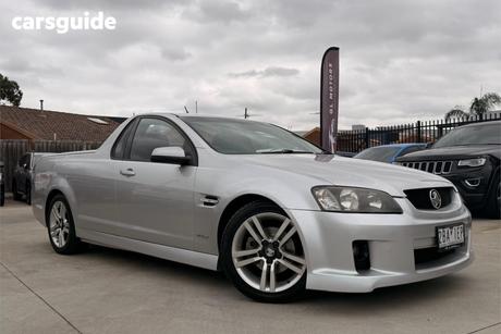 Silver 2010 Holden Commodore Utility Sv6