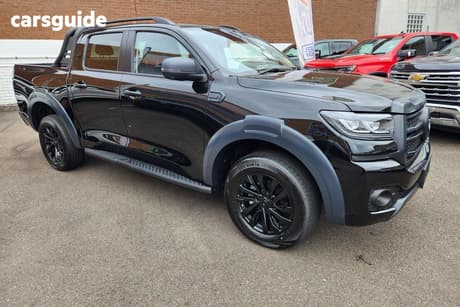 Black 2025 GWM Cannon Dual Cab Utility Vanta (4X4)