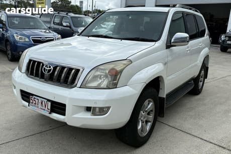 White 2008 Toyota Landcruiser Prado Wagon Grande (4X4)